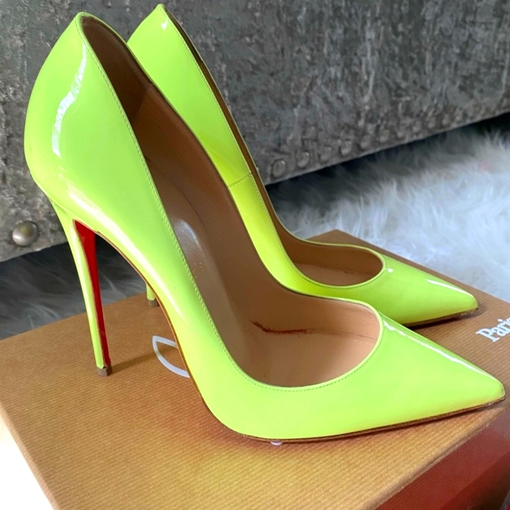 Christian louboutin so kate neon green